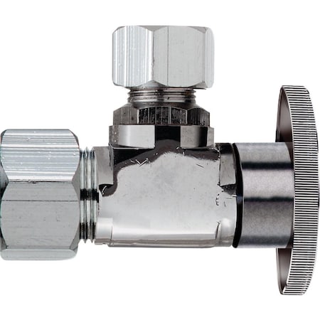 All-Source 5/8 In. OD x 1/4 In. OD Quarter Turn Angle Valve 456232